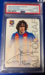 2004-05 Panini Megacracks Barca Campeon – Autografo Carles Puyol #71 Spanish