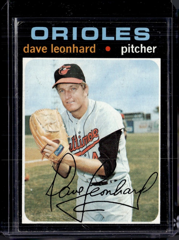 1971 Topps #716 Dave Leonhard High Number SP Orioles VG-EX (crease)