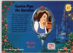 Gaston Pops the Question – 1992 Pro Set Beauty and the Beast – #17 – Non_sport