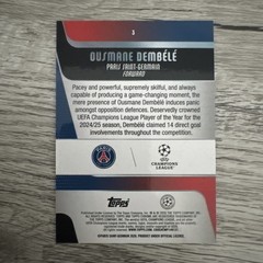 2025-26 Topps Uefa Club Competitions Ousmane Dembele Fanatics Fest Exclusive SSP