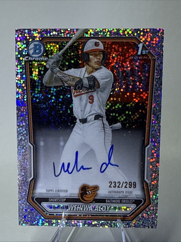 2026 Bowman Chrome Wehiwa Aloy On-Card 1st Auto Speckle Refractor 232/299