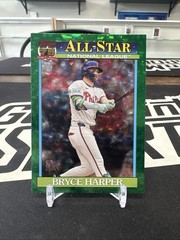 2026 Topps Series 2 Bryce Harper All-Star Green Crackle Foil #91AS-7 /99