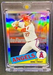 Mike Trout RARE REFRACTOR INVESTMENT CARD SSP TOPPS ANGELS MVP MINT