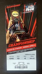 Grayson Allen/Tyus Jones Signed Duke Basketball 2015 Championship Ticket COA