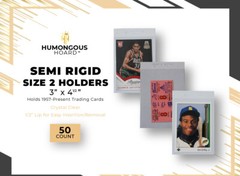(200) Humongous Hoard Semi Rigid Size 2 Standard Size Cards 3 x 4 1/2&Prime;