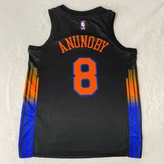 OG Anunoby #8 Heat Press Black Jersey. Custom. Men&rsquo;s Sizes S–2XL