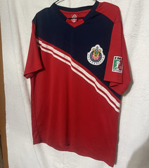 Guadalajara Chivas Officially Licensed Soccer Jersey Size L Red Navy White