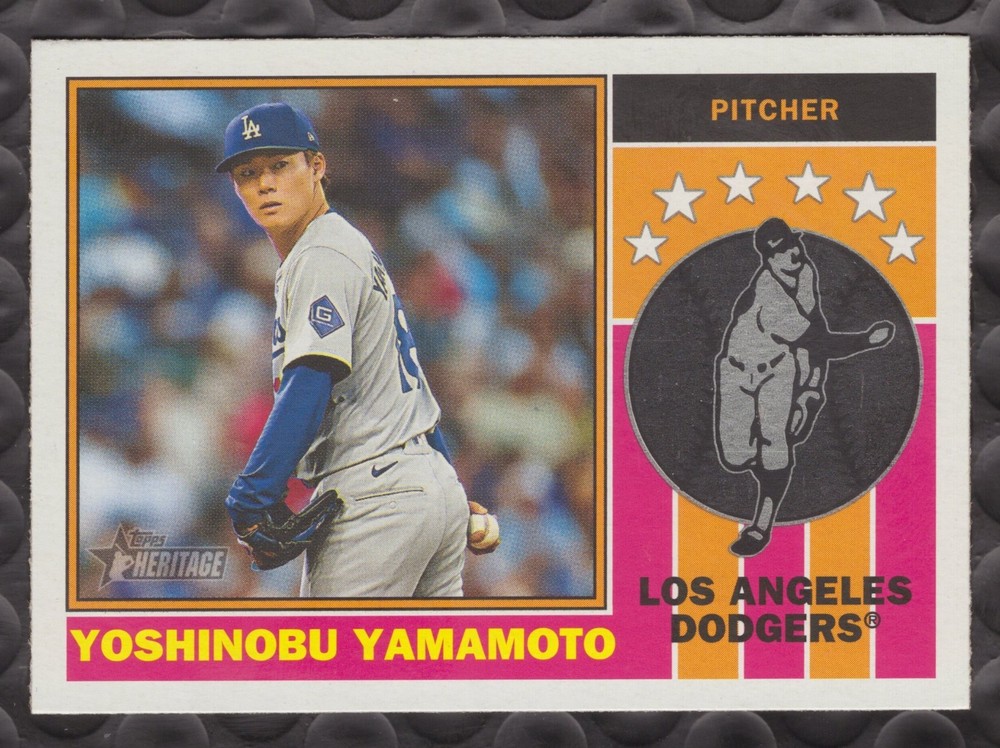 2025 Topps Heritage #76PI-18 Yoshinobu Yamamoto 1976 Player Icons
