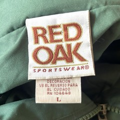 Vintage Oregon Ducks Quarter Zip Jacket L Red Oak Gorpcore Green Early 2000s