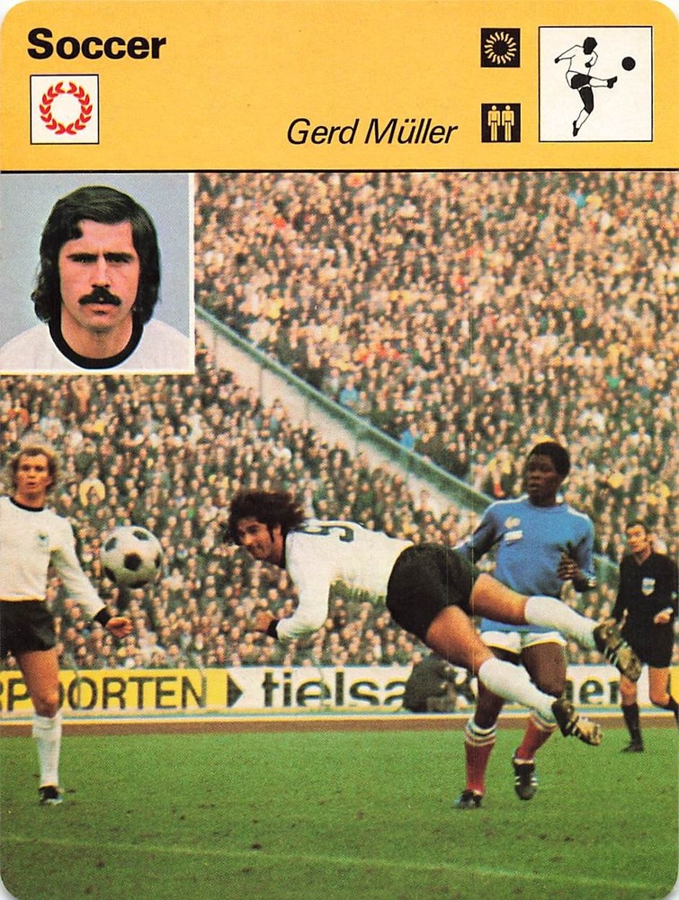 GERD MULLER 1977-79 SPORTSCASTER CARD SOCCER