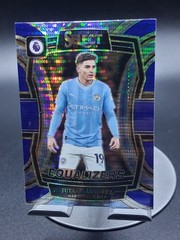 2023-24 Panini Select Premier League #13 Julian Alvarez Equalizers Blue Pulsar