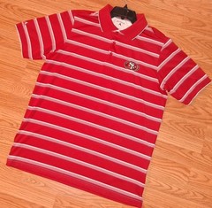 SAN FRANCISCO 49ers SHIRT POLO SIZE LARGE NEW NO TAG STITCHED BY ANTIGUA SO SOFT