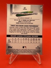 2026 Topps Finest Yoshinobu Yamamoto Common X-Fractor LA Dodgers G430