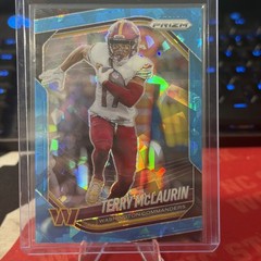 2025 Panini Prizm TERRY McLAURIN Blue Ice Prizm #/99 Washington Commanders #223