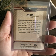 2025 Topps Pixar Chrome Anger #59 Wave /50 Gold