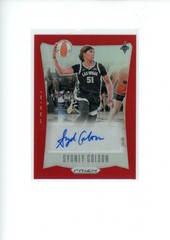 2024 Panini Prizm WNBA Sydney Colson #TB-SYC Throwback Red Prizm Auto 31/99