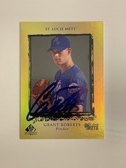 Grant Roberts SIGNED 1999 Upper Deck SP Top Prospects #109 IP AUTO New York Mets