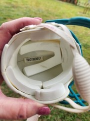 MIAMI DOLPHINS RIDDELL THROWBACK COLLECTIBLE 2-7/8 MICRO FOOTBALL HELMET DAMAGE