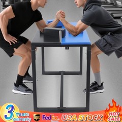 Folding Arm Wrestling Table W/ Elbow & Forearm Pads Wrist Strength Training Desk