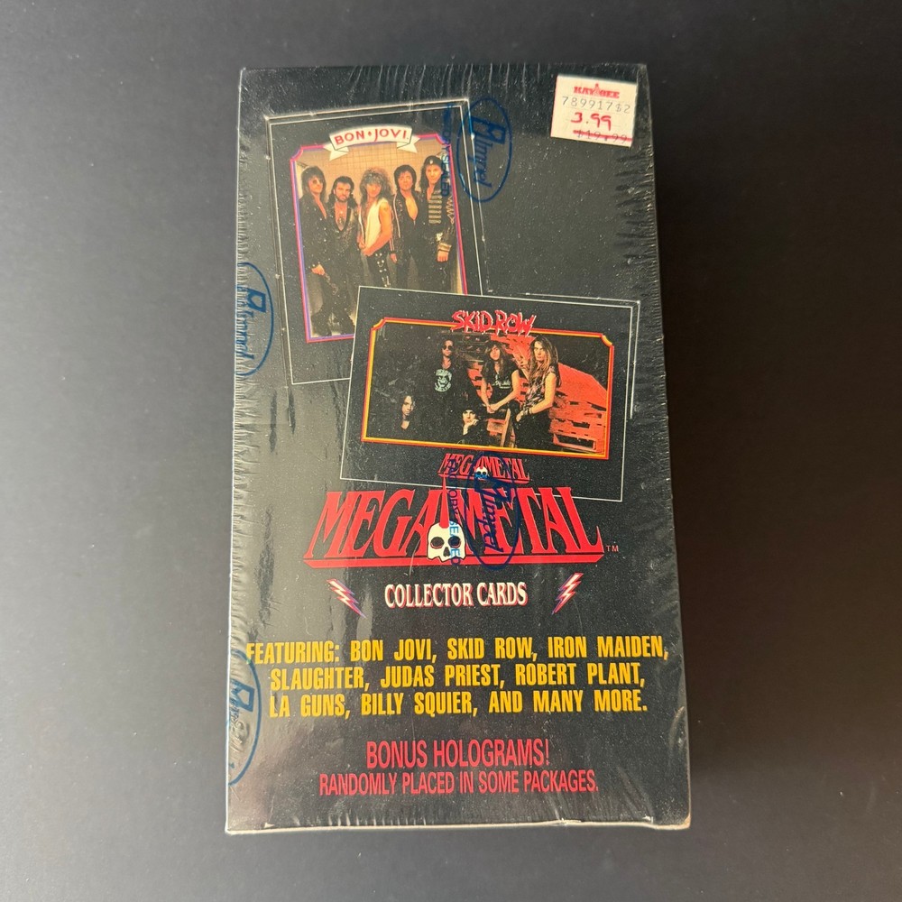 MEGA METAL 1991 Impel Trading Card Box SEALED Hard Rock Bands Artists