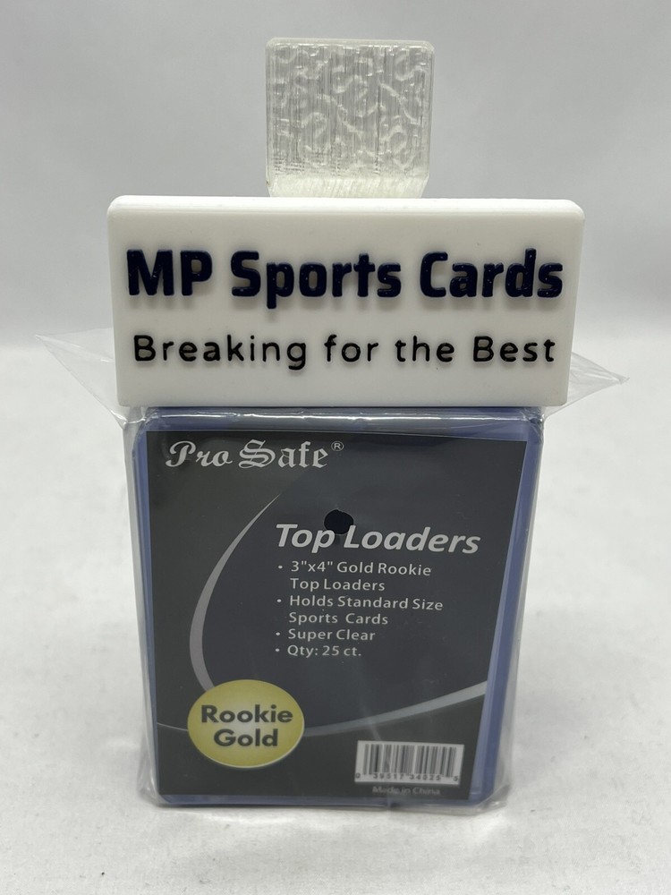 (1) Pro Safe 3&Prime;x4&Prime; Top Loaders Rookie Gold 25ct Clear Sports & Trading Cards!