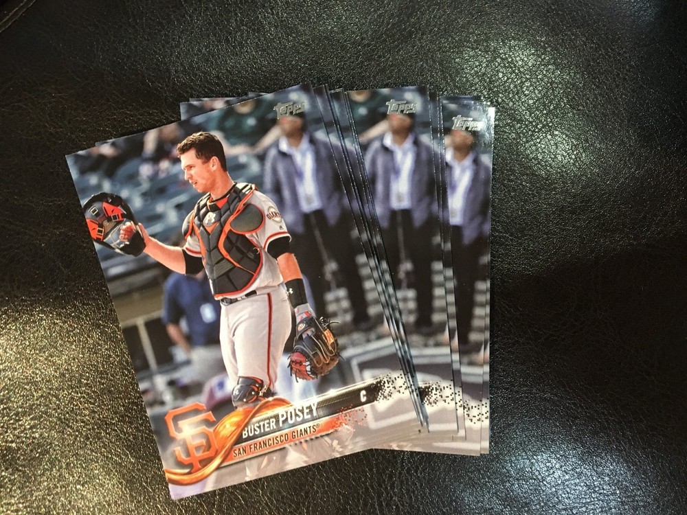 2018 Topps #250 Buster Posey 22 count lot San Francisco Giants