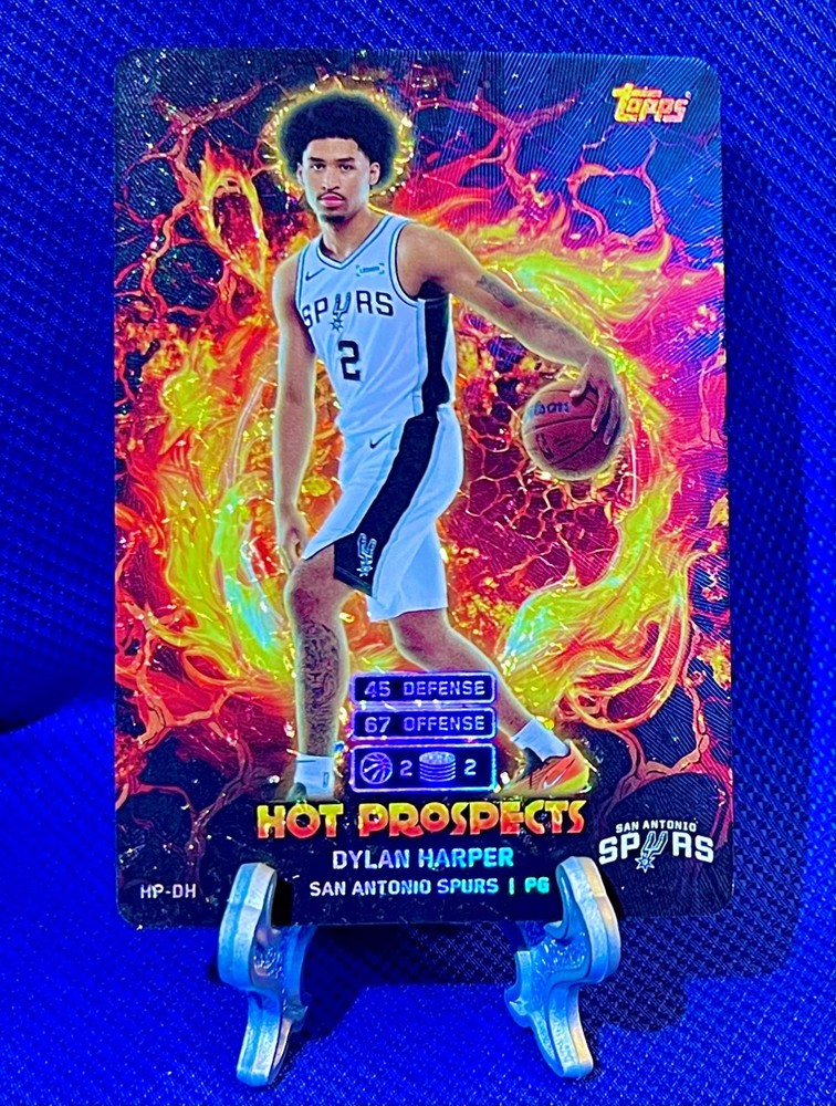 DYLAN HARPER 2025 Topps Attax Hot Prospects HOLO FOILRC #HP DH SPURS ⚫️⚪️🏀