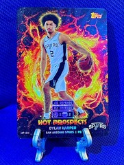 Dylan Harper 2025 Topps Attax Hot Prospects HOLO FOIL #HP DH SPURS 💎