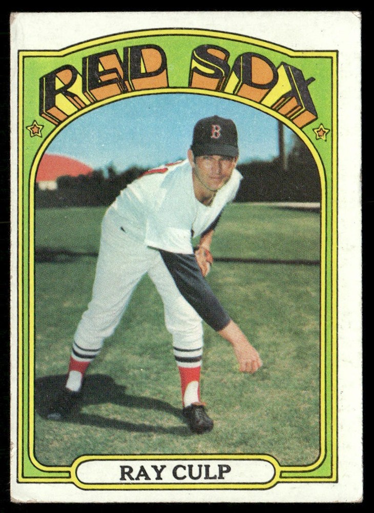 Ray Culp 1972 Topps #2 Boston Red Sox VG