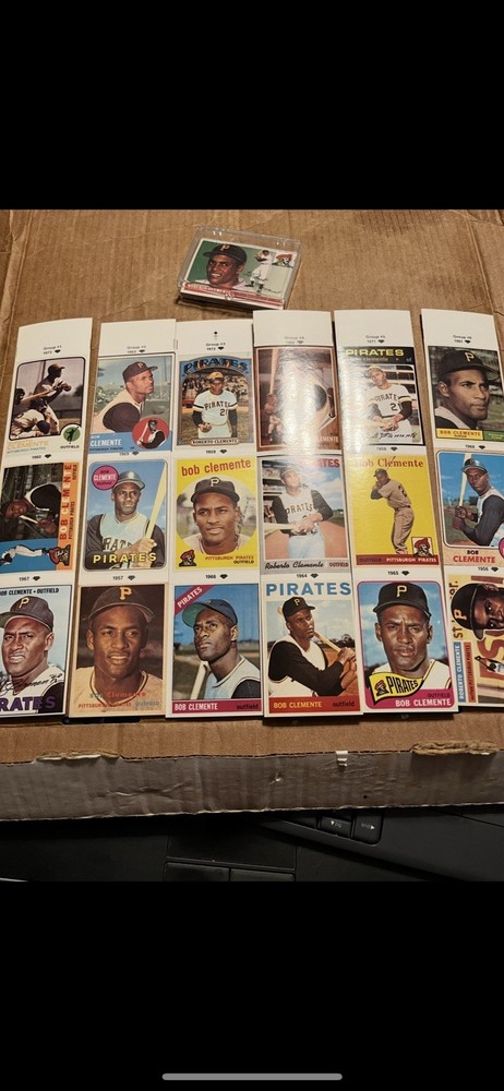 RARE COMPLETE SET -1990 GIANT EAGLE PITTSBURGH PIRATES ROBERTO CLEMENTE STICKERS