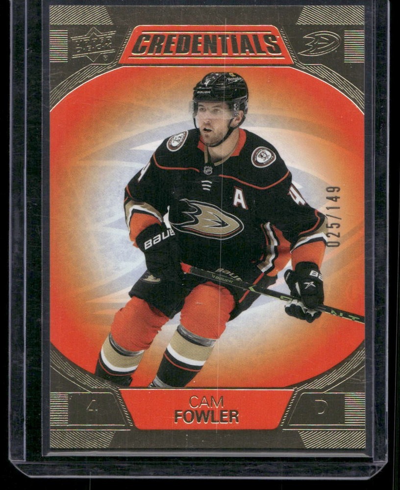 2022-23 Upper Deck Credentials #2 Cam Fowler Orange #/149