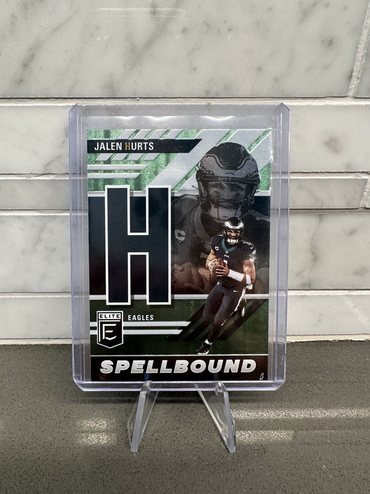 2023 Panini Donruss Elite – Spellbound Jalen Hurts “H” #SB-JH1 Green