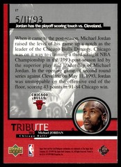1999-00 Upper Deck Tribute to Michael Jordan Michael Jordan (Playoff scoring