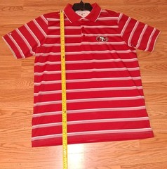 SAN FRANCISCO 49ers SHIRT POLO SIZE LARGE NEW NO TAG STITCHED BY ANTIGUA SO SOFT