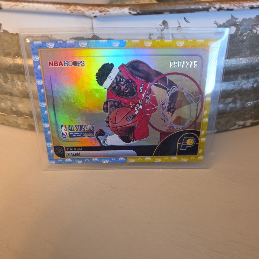 PASCAL SIAKAM 2025-26 TOPPS NBA HOOPS ALL STAR BLUE AND YELLOW #288 PACERS /275