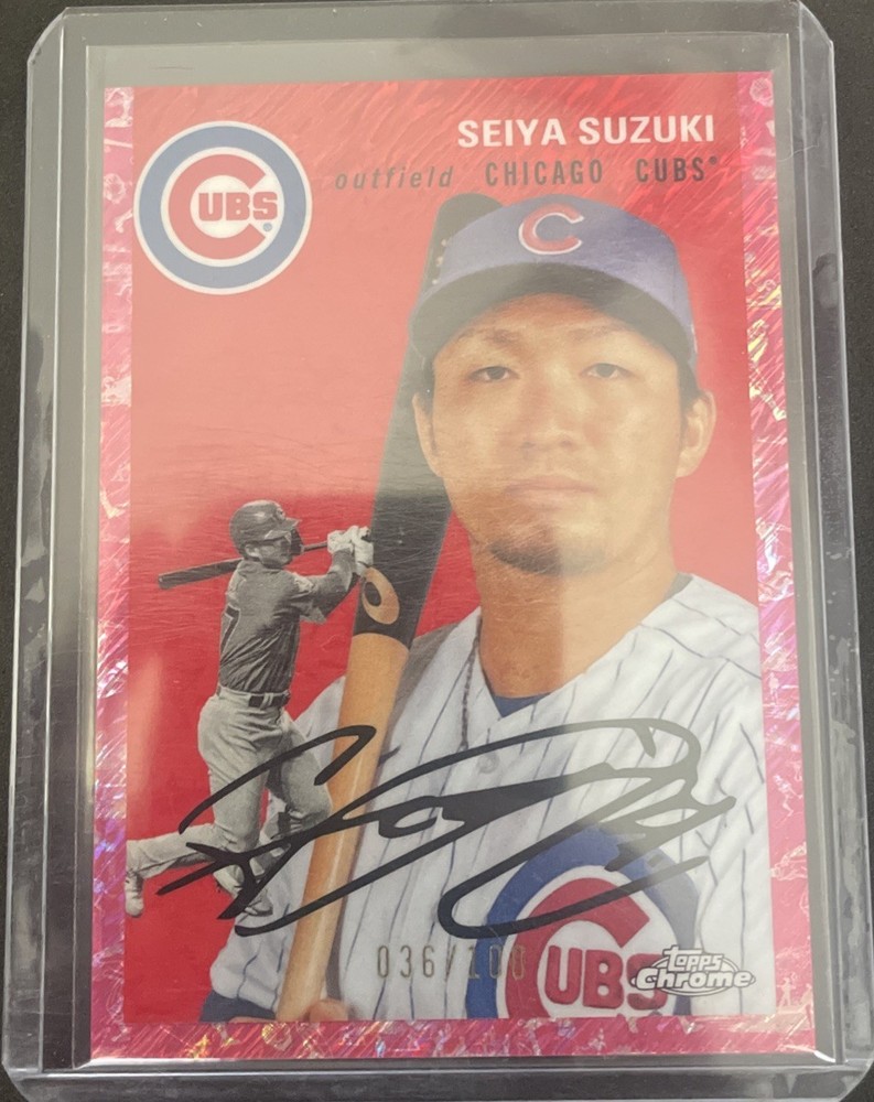 2023 Topps Chrome Platinum Anniversary Seiya Suzuki Fuchsia Refractor /100 #280