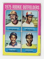 1975 Topps – 1975 Rookie Outfielders Jim Rice, Pepe Mangual, John Scott #616