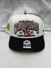 Louisville Cardinals NCAA &rsquo;47 Champs Off White TT Hitch Adjustable Snapback Hat