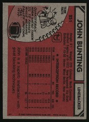 1980 Topps #251 John Bunting Free Shipping
