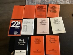 Lot of (11) Chicago Bears Official media guides 1970 To 1979 Butkus Sayers -Cool