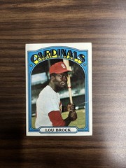 1972 Topps – Lou Brock #200 St. Louis Cardinals MLB Baseball Vintage Card HOF