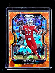Josh Allen 2020 Panini Prizm Orange Cracked Ice Buffalo Bills #1
