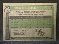 (2) 2025 Topps Heritage HN Chrome & DK. Blue Chase Dollander SP RC’s #713
