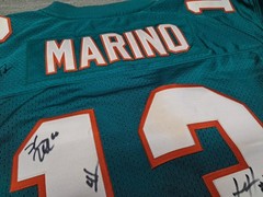 Mitchell & Ness Throwbacks 1994 Dan Marino Jersey With 7 Signatures Autographs