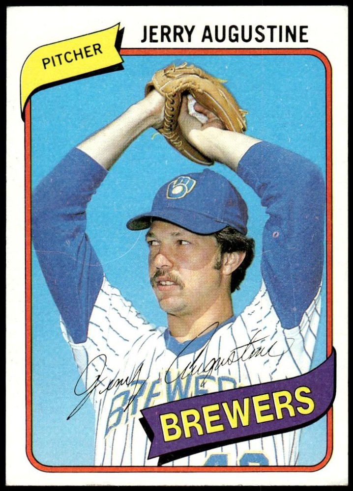 1980 Topps #243 Jerry Augustine Milwaukee Brewers