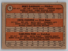 1972 TOPPS #79 CARLTON FISK BOSTON RED SOX ROOKIE