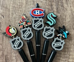 Handmade beaded pens. Hockey. Collect, gifts, gift basket filler, party