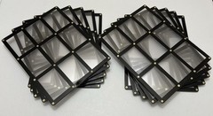 (10) Ultra Pro 9-Card Black Border Screwdown Holder Display Case – LIGHTLY USED