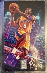 Kobe Bryant Fan Art Card W/1 Grain Of silver.