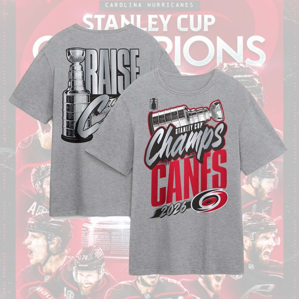 Carolina Hurricanes Team 2026 Stanley Cup Champions Locker Room T-Shirt S-5XL